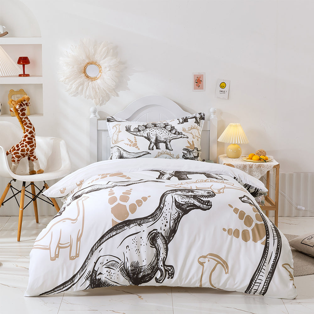 3D Hand Drawn Animal Dinosaur Quilt Cover Set Bedding Set Duvet Cover Pillowcases 239