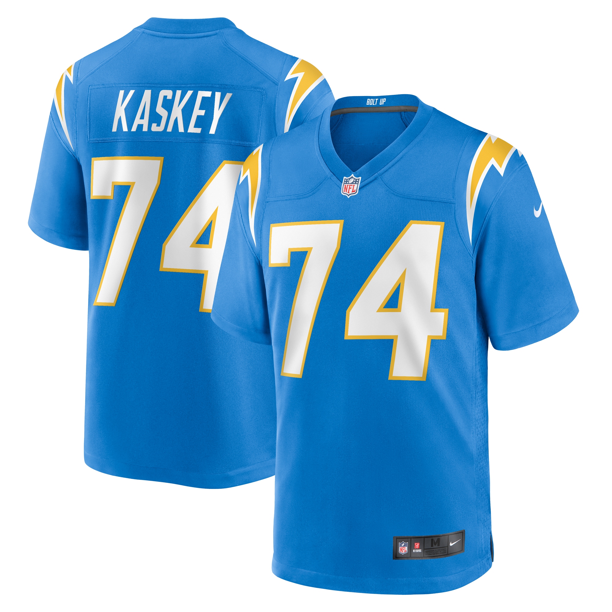 Matt Kaskey Los Angeles Chargers Team Game Jersey – Powder Blue