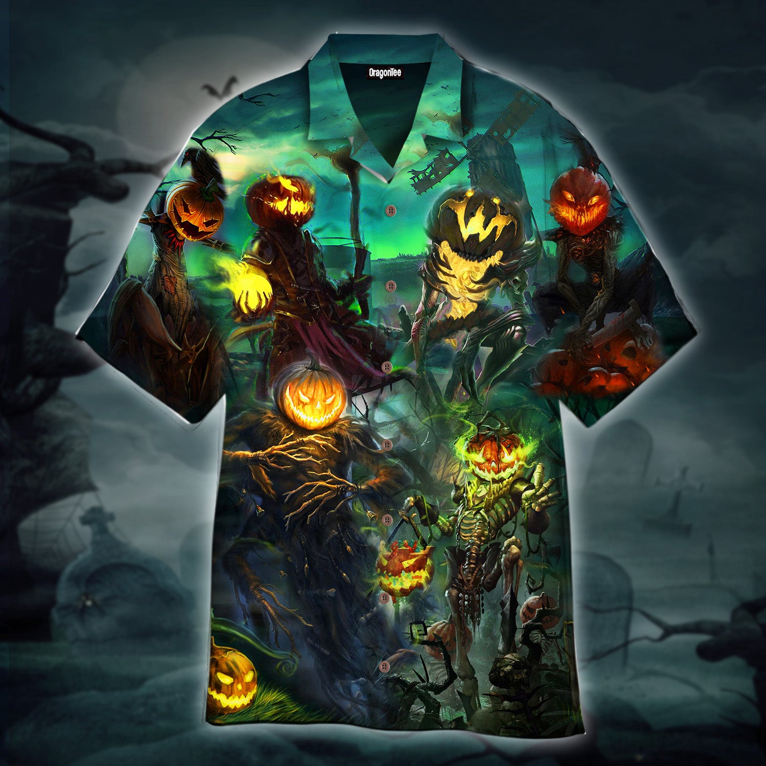 Oragontee Halloween Pumpkin King Hawaii Shirt For Men Women Adult Ha6565