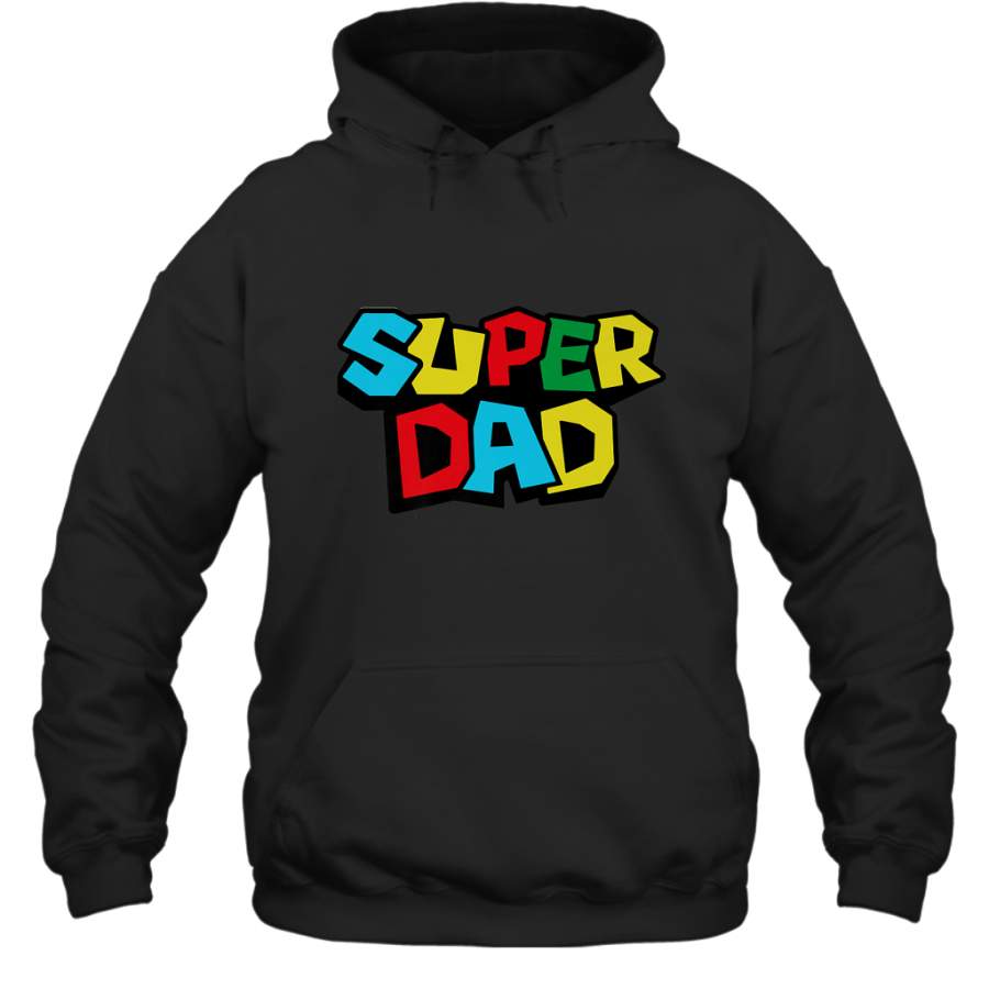 Super Dad like a Mario’s classic bros vintage and classic Hooded Sweatshirt