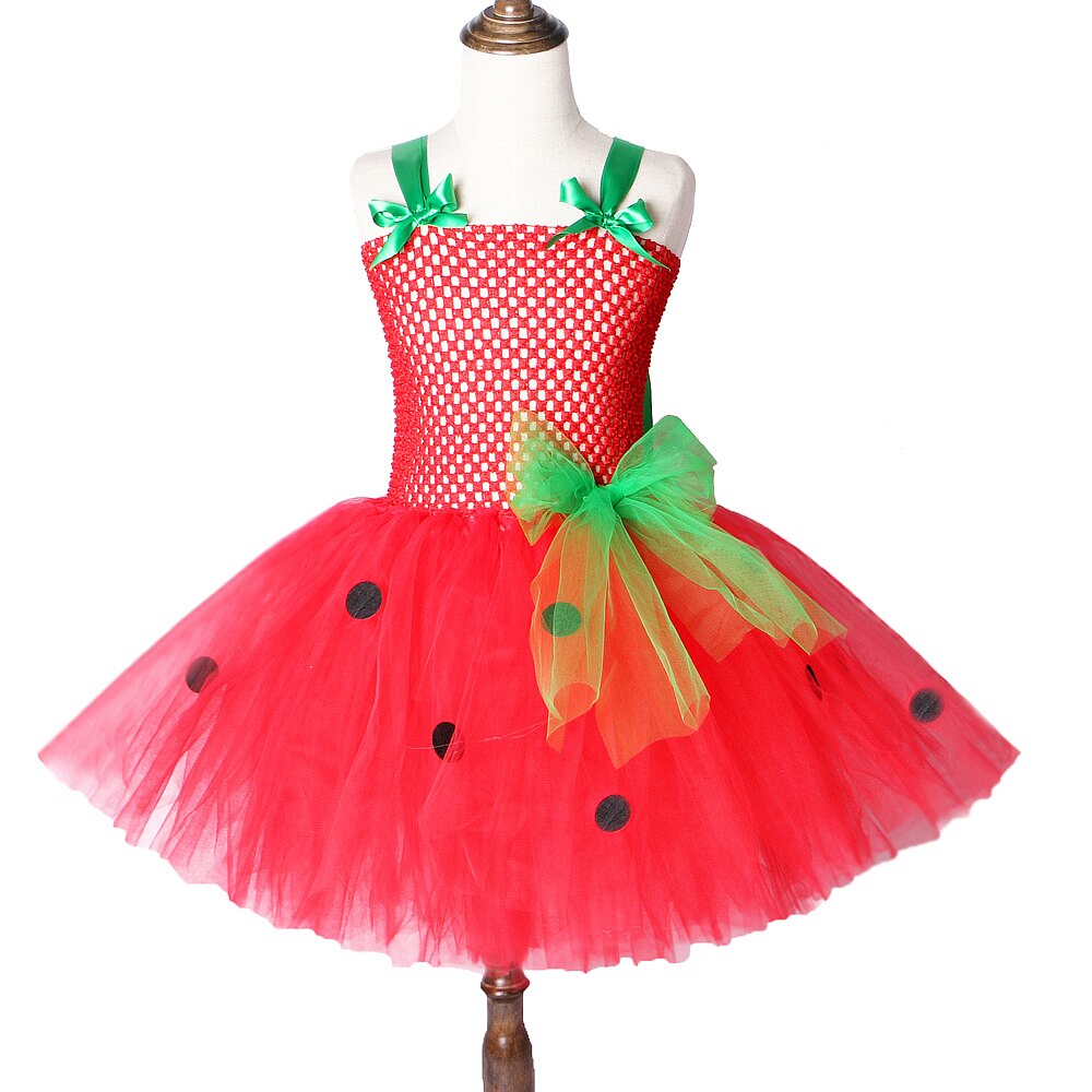 Baby Girls Tutu Dress Strawberry Princess Dresses for Kids Girl Birthday Costume Watermelon Halloween Christmas Costumes Toddler alx