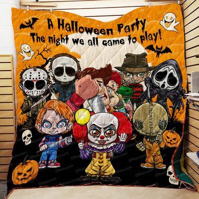 Halloween Party The Night We All Came To Play Quilt Blanket – Quilt