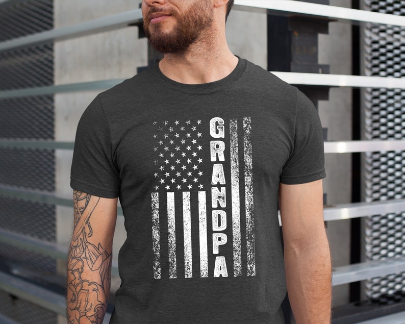 Grandpa Flag Shirt, Grandpa Shirt, Grandpa Tshirt, Grandpa Flag Tee