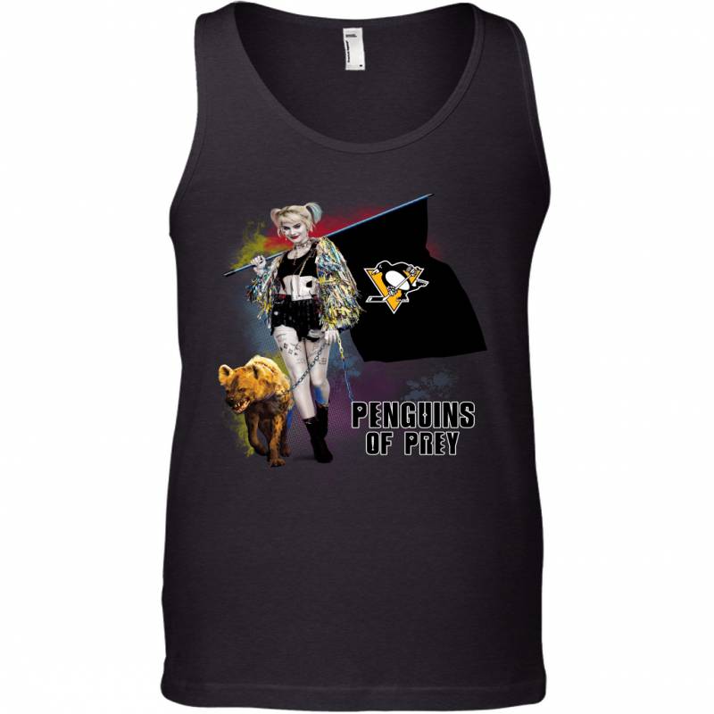 Harley Quinn flag Pittsburgh Penguins Of Prey Tank Top