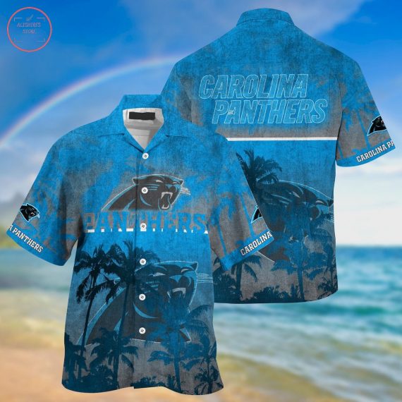 Gift For Husband Dad Carolina Panthers Palm Hawaii Shirt Ha59736