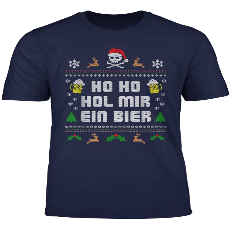 Weihnachten Ugly Christmas Ho Ho Hol Bier Lustige Spruche T Shirt