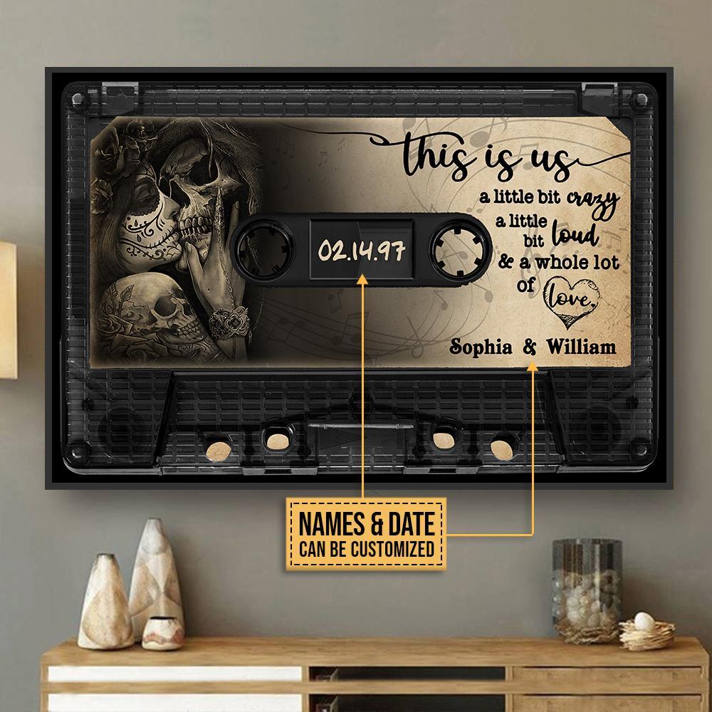 Personalized Canvas, Custom Canvas Prints Skeleton This Is Us Customized Poster And Canvas, Wall Decor, Wall Art, Canvas Instructure, Wall Art