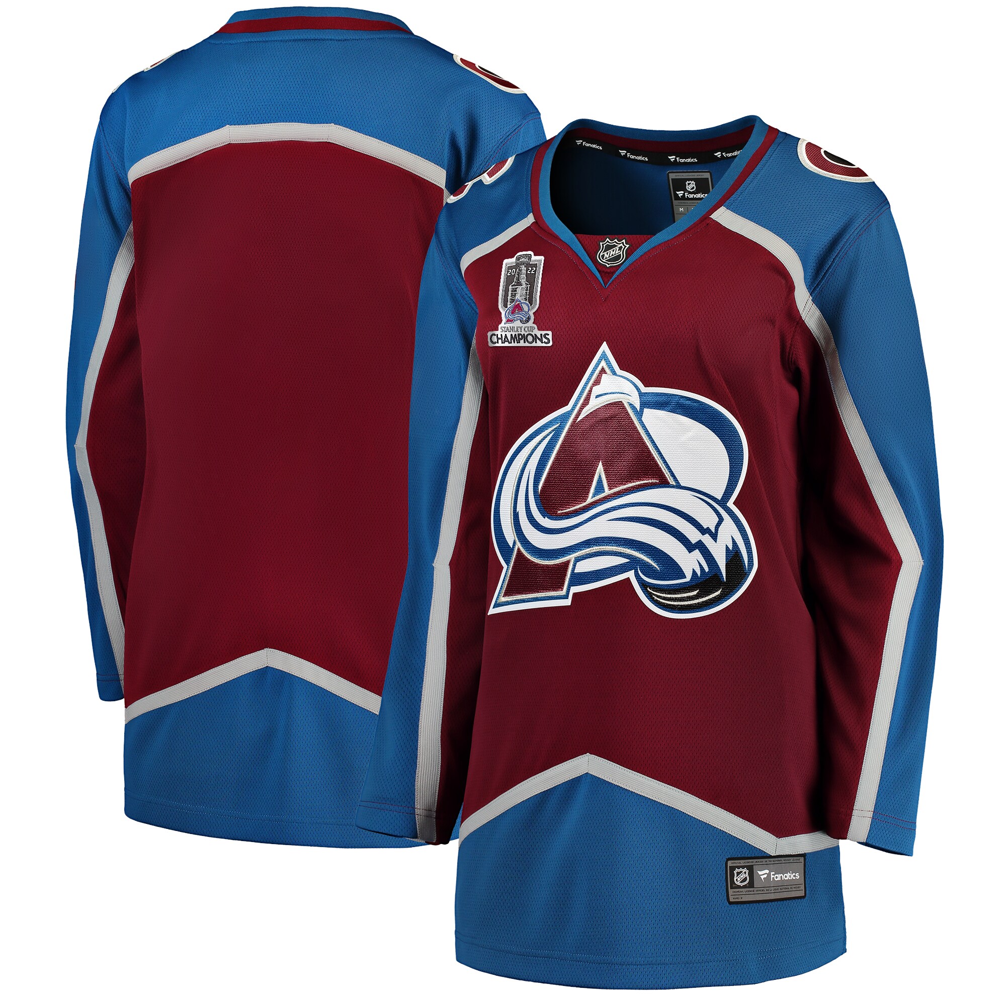 Women's Colorado Avalanche Burgundy Home 2022 Stanley Cup Champions Breakaway Jersey