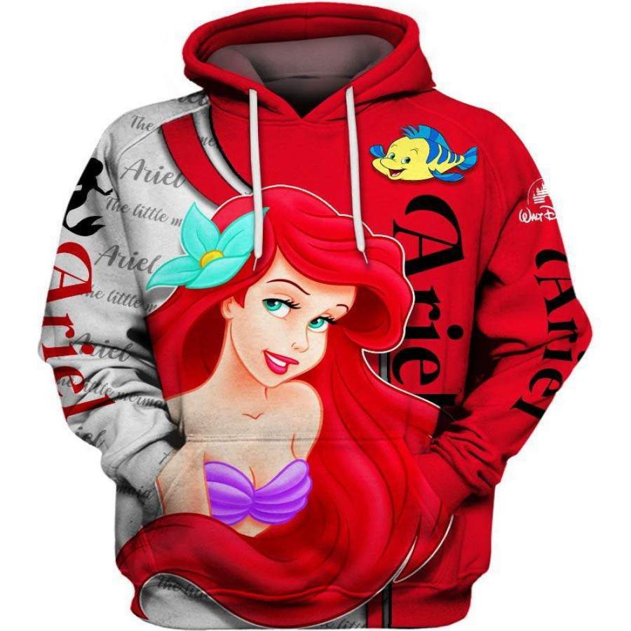 Ariel Little Mermaid Exclusive Collection Just Released Hoodie Unisex 3D All Over Print