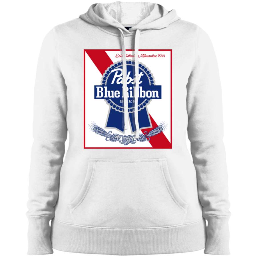 AGR Pabst Blue Ribbon Ladies’ Pullover Hooded Sweatshirt