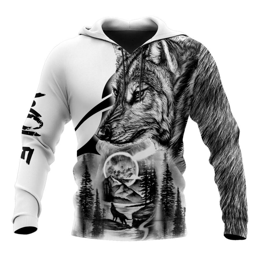 Wolf – A Wild Soul Can Never Be Tamed 3D All Over Printed Unisex Shirts