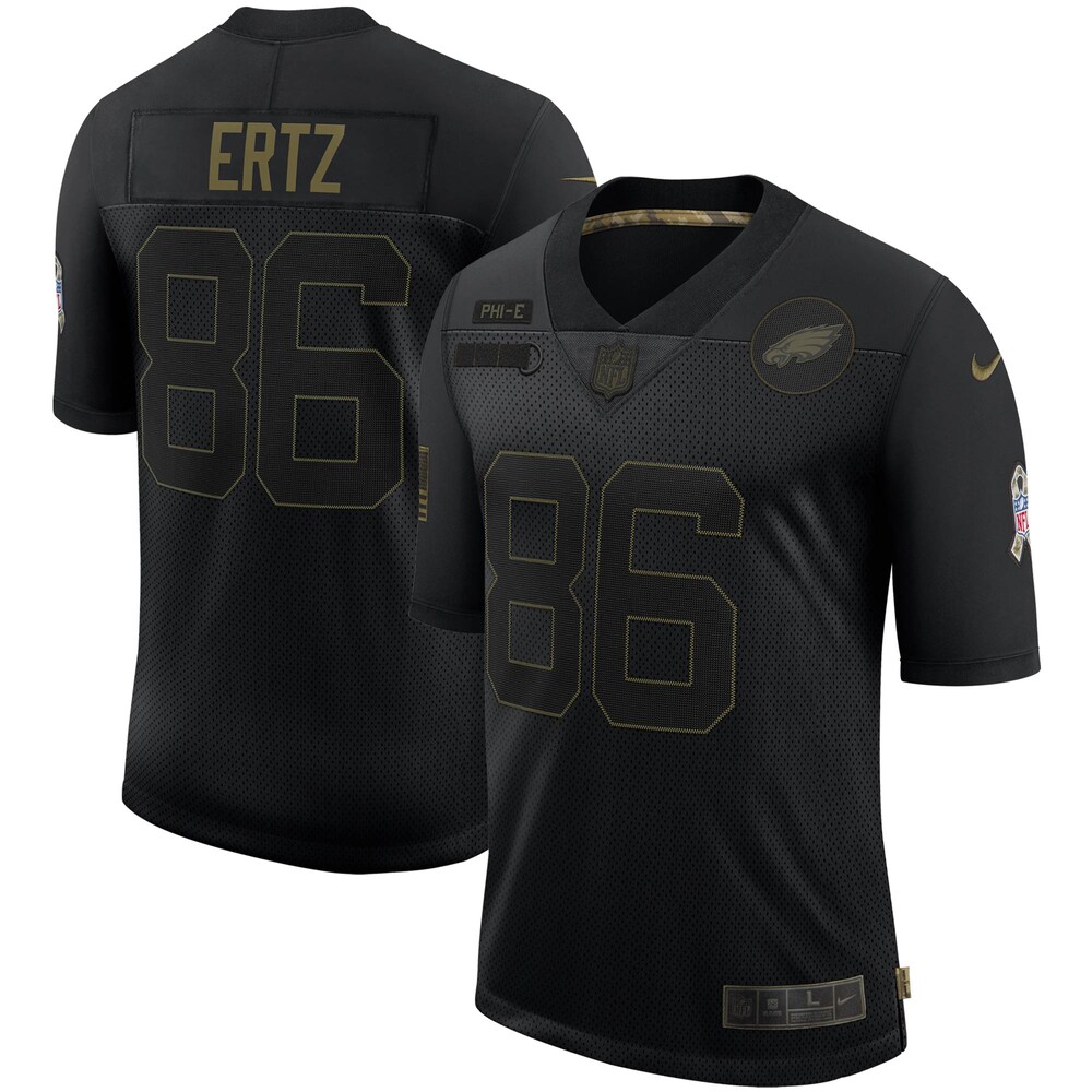 Zach Ertz Philadelphia Eagles 2020 Salute To Service Limited Jersey – Black