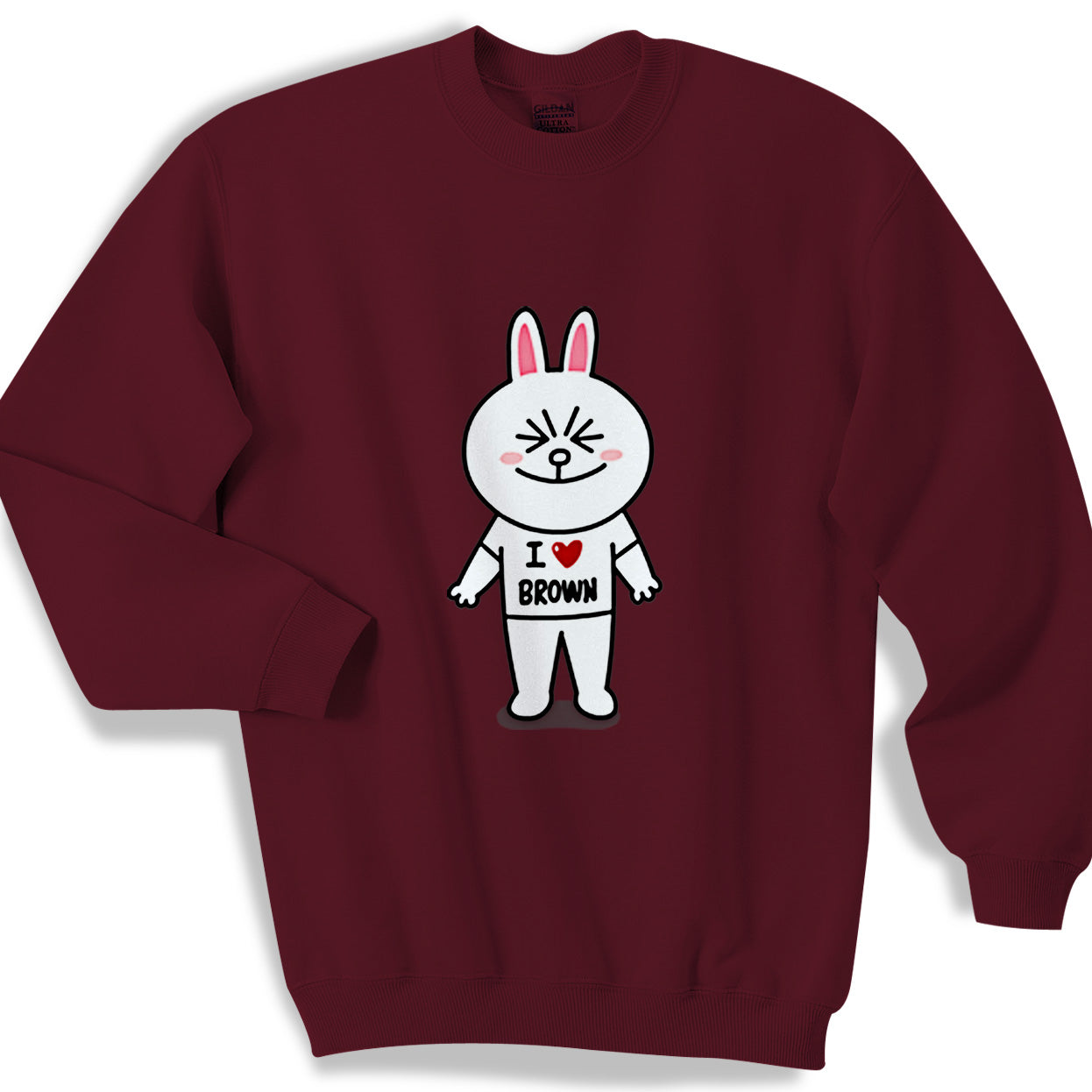 Bear And Bunny Line Character Couple Women Sweater Sweatshirt