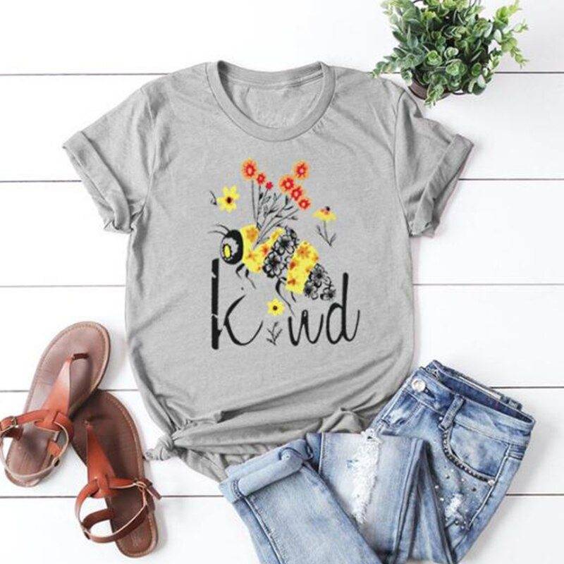 Bee Kind Graphic Aesthetic T-shirt