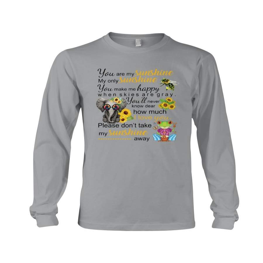 Hippie You Are My Sunshine Elephant Unisex Long Sleeve