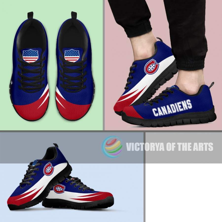 Awesome Gift Logo Montreal Canadiens Sneakers