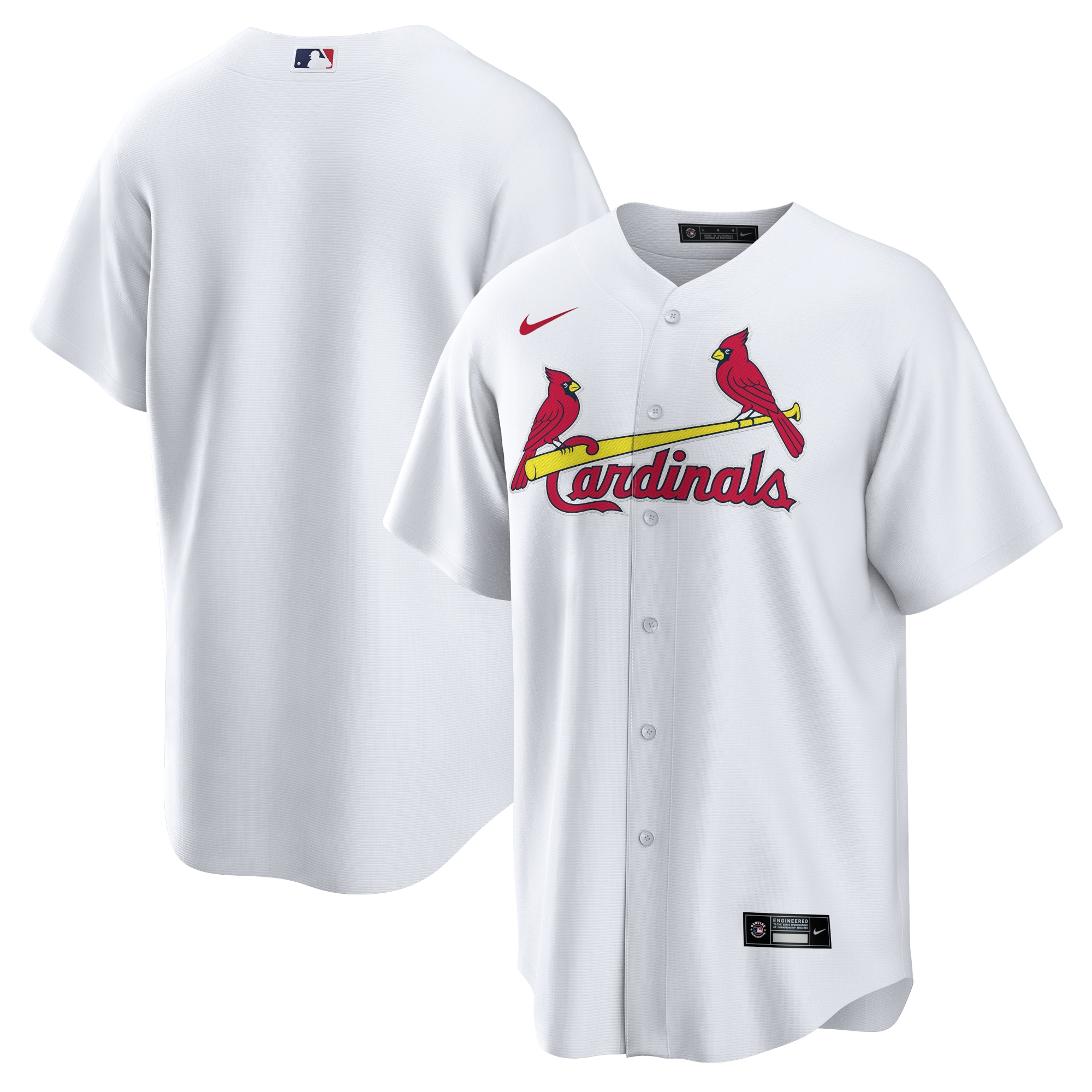 Men’s St. Louis Cardinals White Home Team Jersey