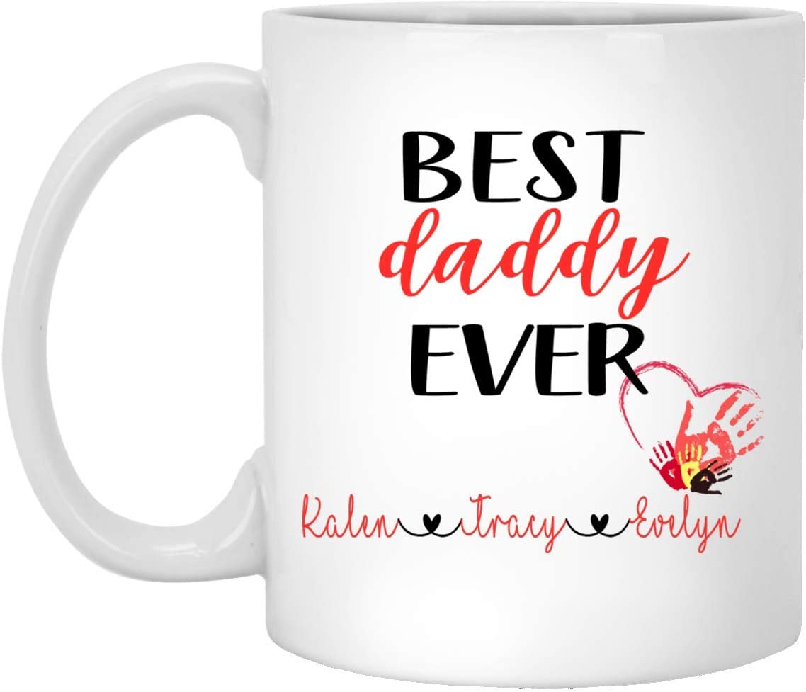 Best Daddy Ever Coffee Mug – Personalized Mug – Father’S Day Gift – Gift For Daddy – Fathers Day Mug – Daddy Coffee Cup – Daddy Coffee Mug 11Oz