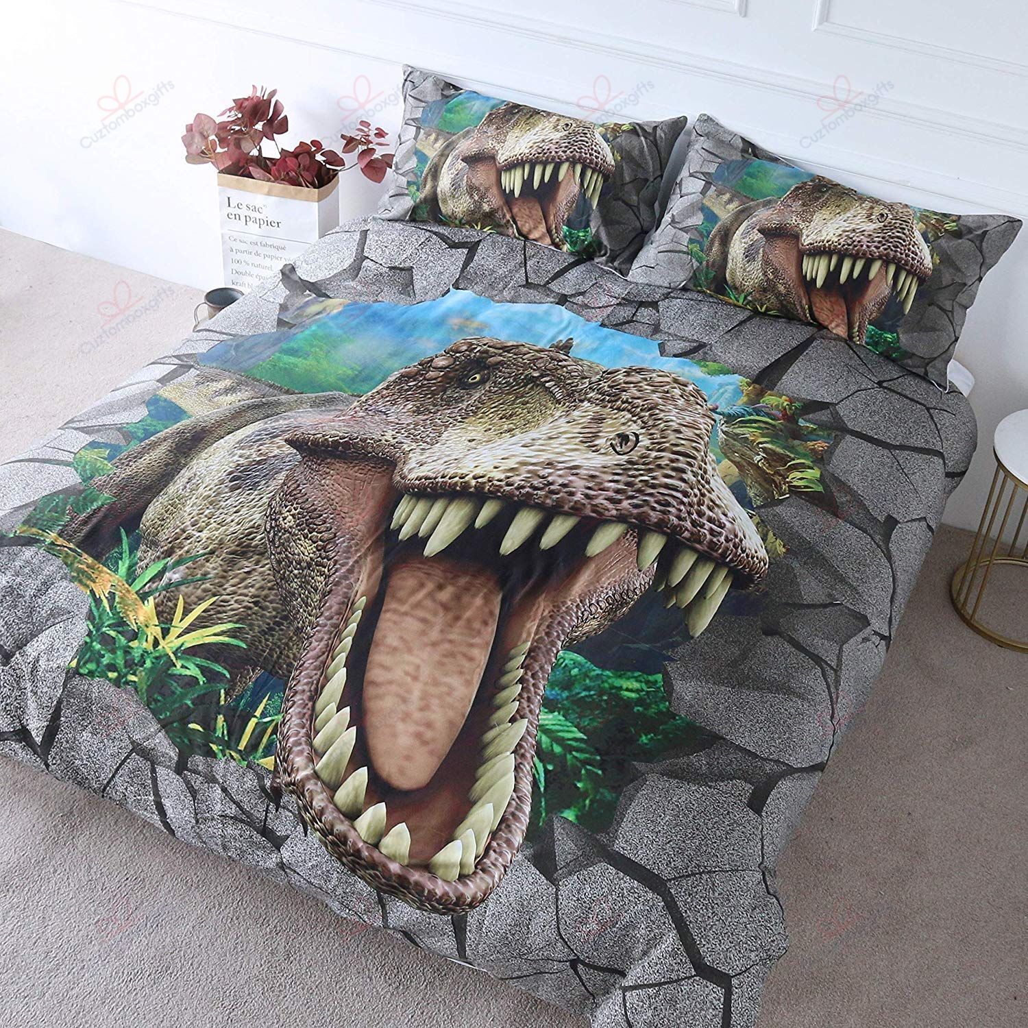 3D Dinosaur Gs-Cl-Th1308 Bedding Set