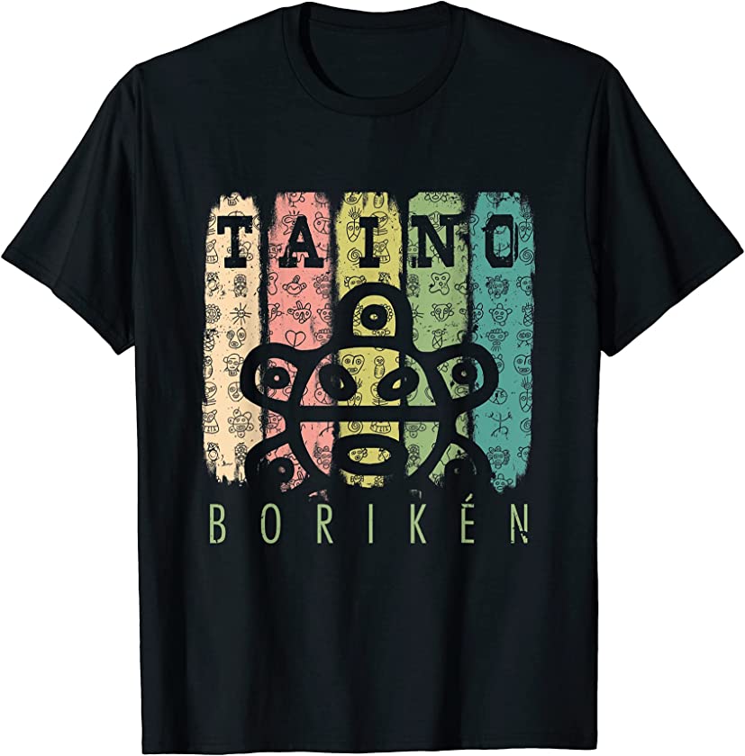 Vintage Sun Boriken Taino Sun Symbol Gift Taino Shirt T-Shirt