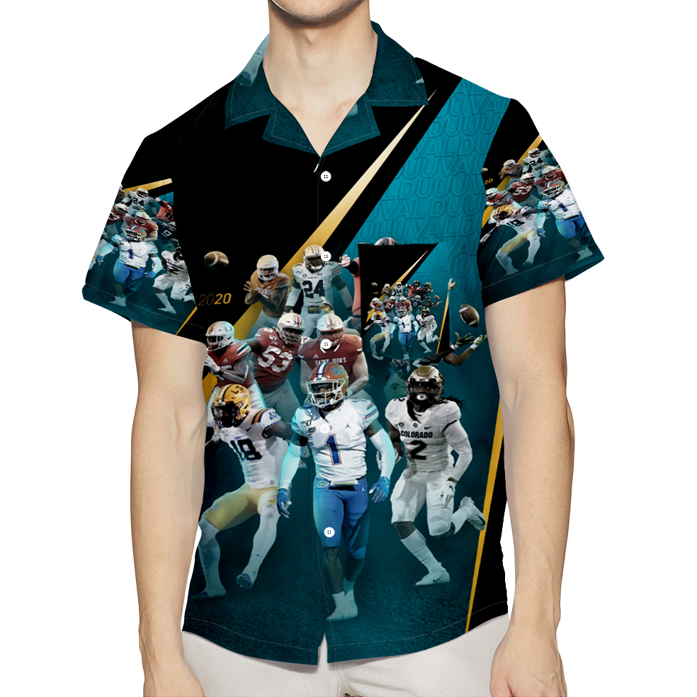 Jacksonville Jaguars Team V7 3D All Over Print Summer Beach Hawaiian Shirt With Pocket