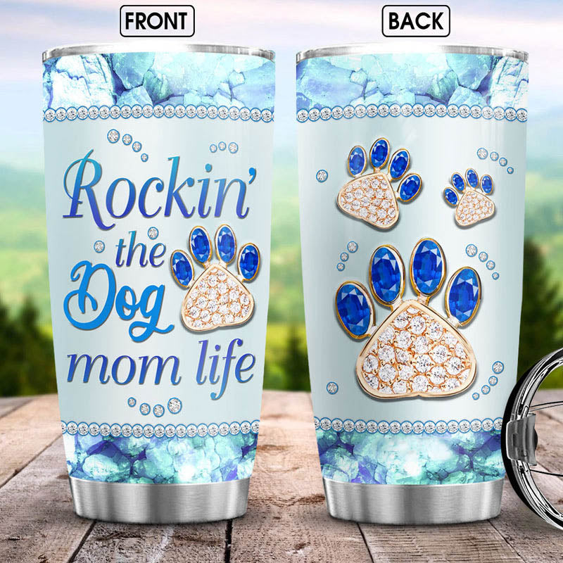 Dog Mom Tumbler, Mother Gift Dog Mom Life Jewelry Style, Birthday Gift For Mother, Happy Mothers Day Tumbler