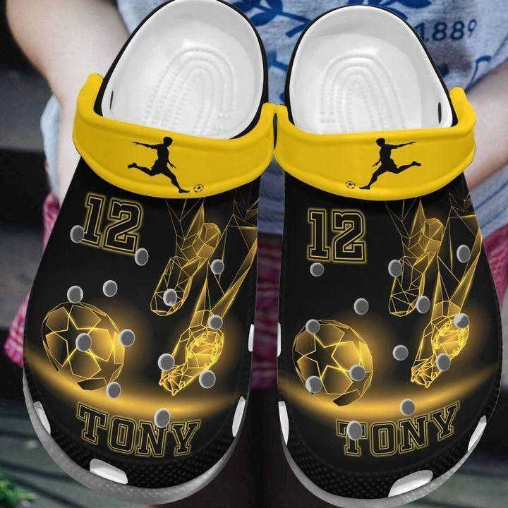 Soccer Personalize Clog, Custom Name, Text, Fashion Style For Women, Men, Kid, Print 3D I Am A Soccer Player