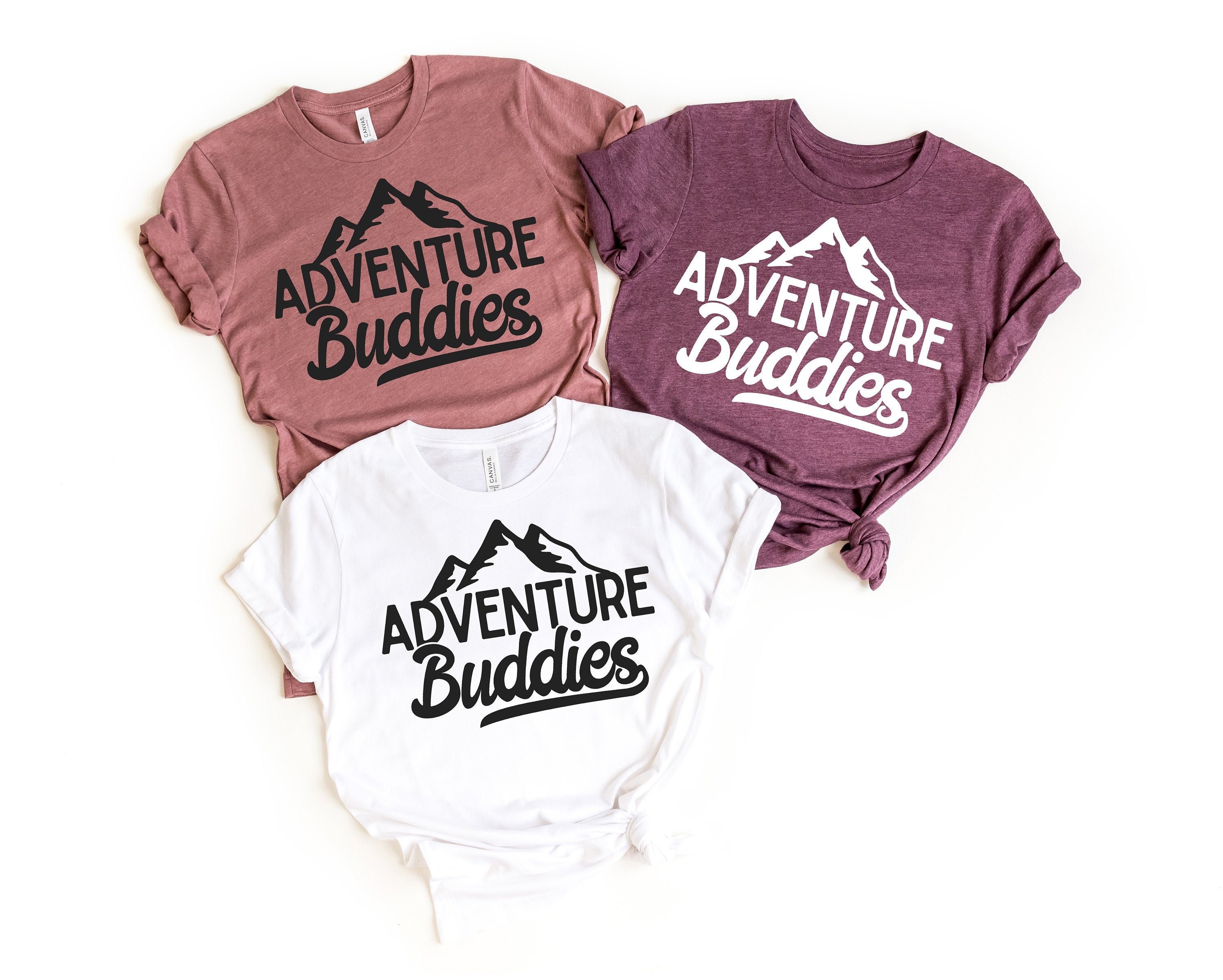 Adventure Buddies, Adventure Shirts, Matching Couples, Matching Honeymoon Shirts, Vacation Shirt, Road Trip Shirt, Camp Matching Shirts