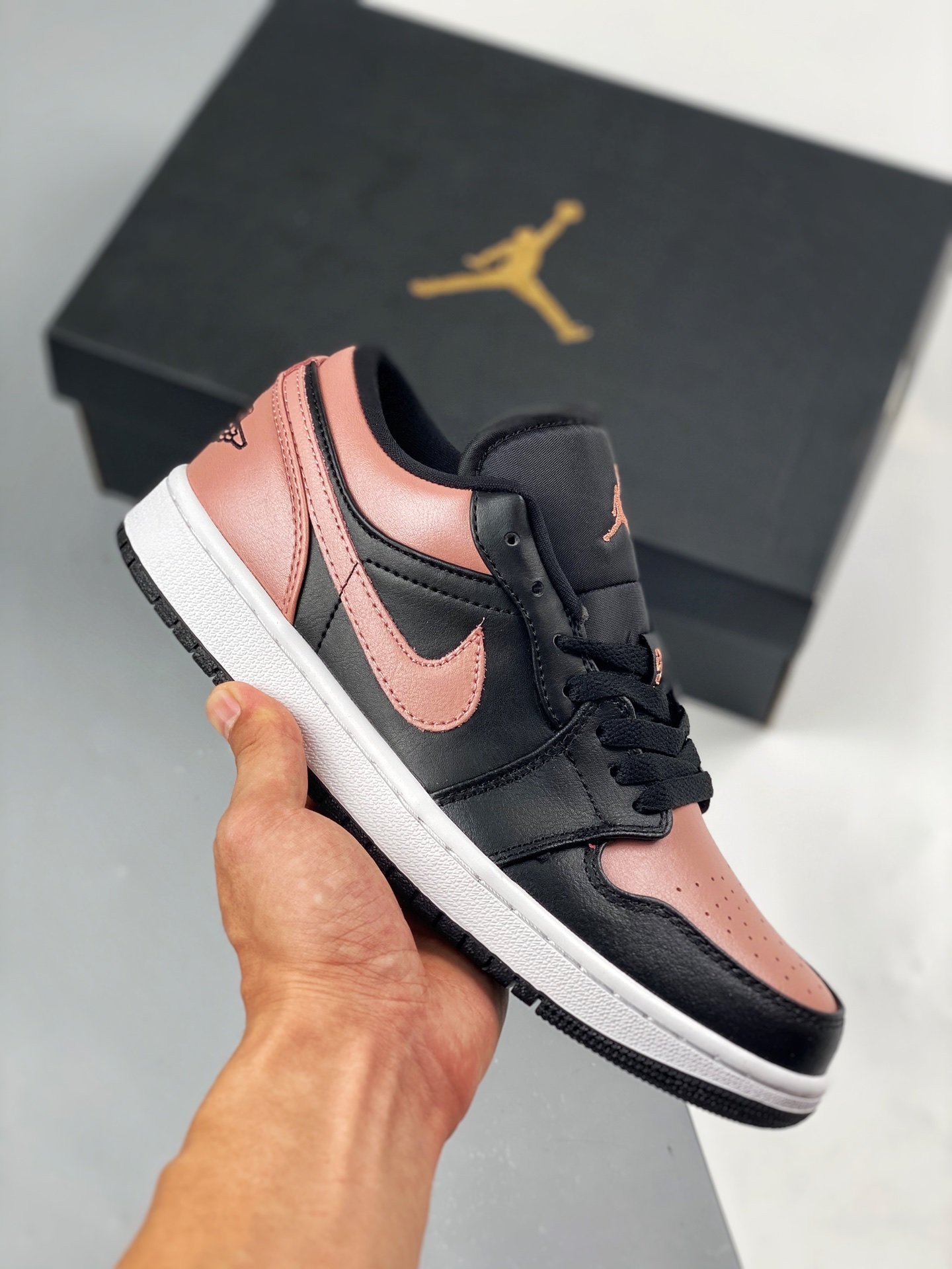 JD 1 Low BlackCrimson Tint 5341998