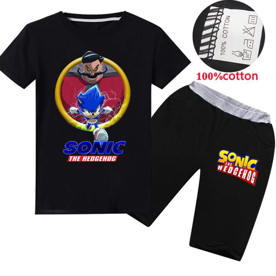 2020 Sonic the Hedgehog t-shirt with shorts 2pcs