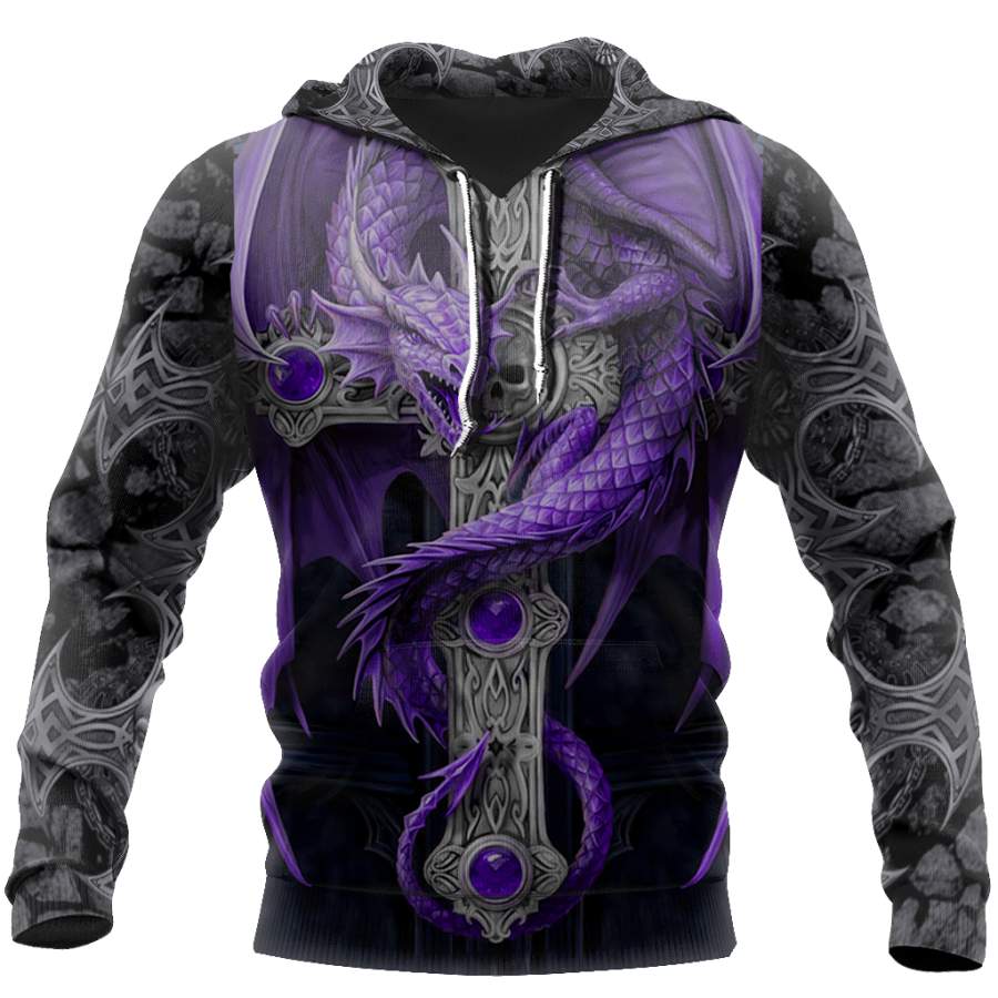 3D Tattoo and Dungeon Dragon Hoodie T Shirt For Men and Women NM050923