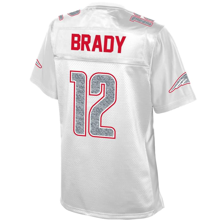 Tom Brady New England Patriots NFL Pro Line Womens White Out Fashion Jersey – White