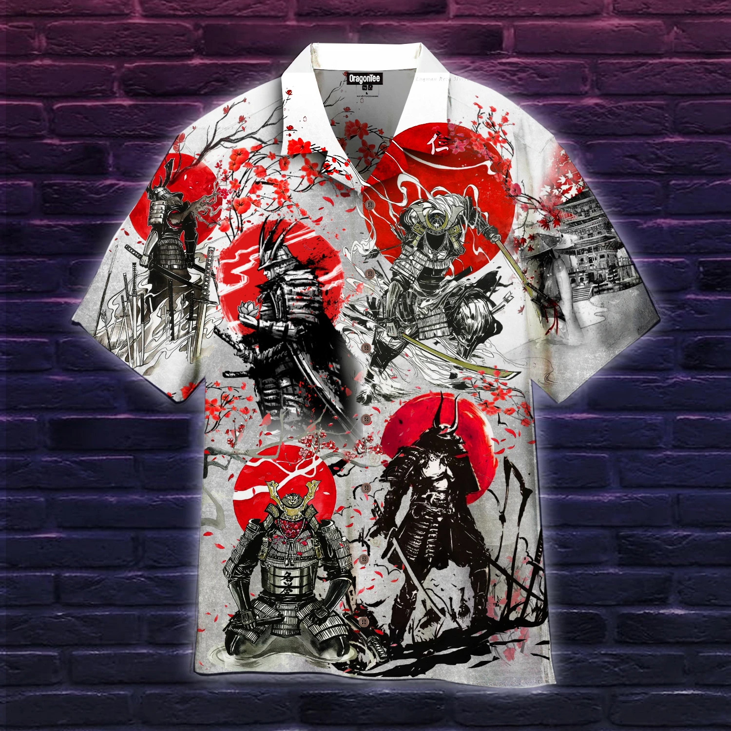 Samurai Sakura Hawaii Shirt Unisex Adult Ha5591