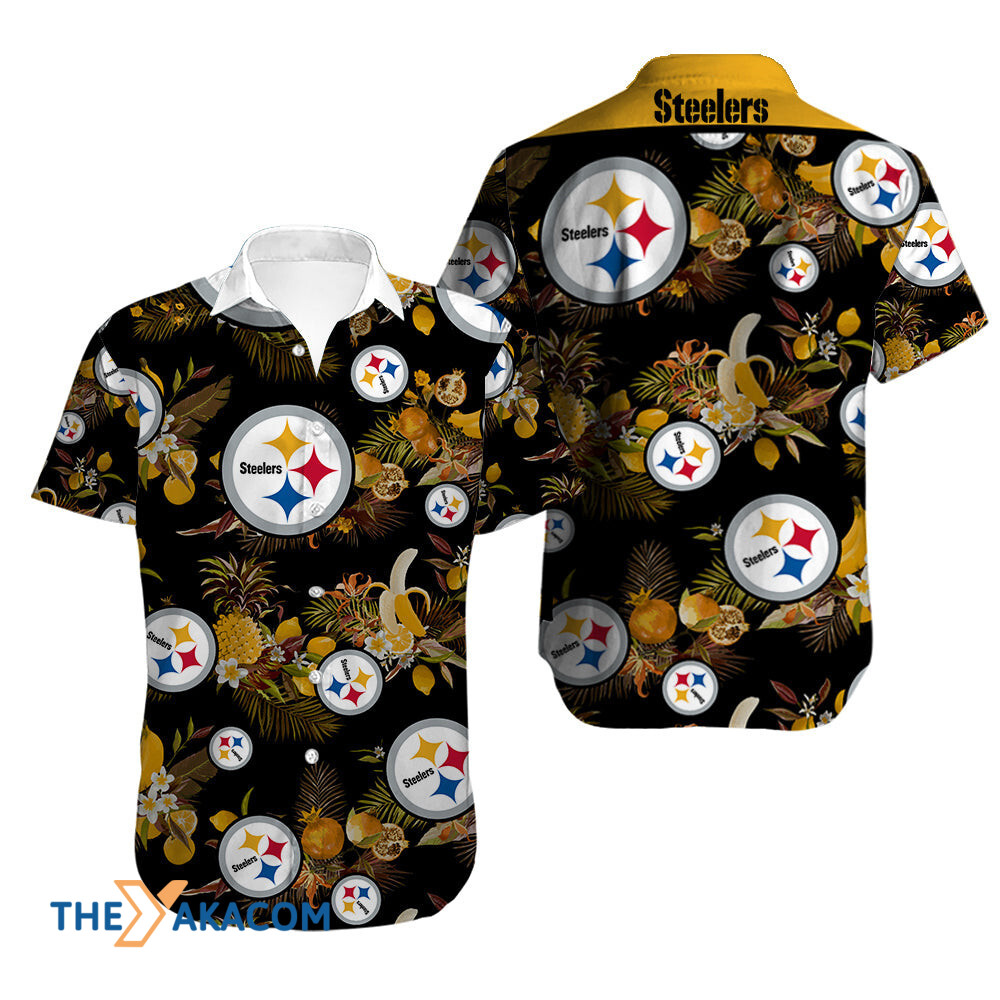 Pittsburgh Steelers Nfl Team Gift For Fan Tropical Short Sleeve Hawaii Shirt Ha38463