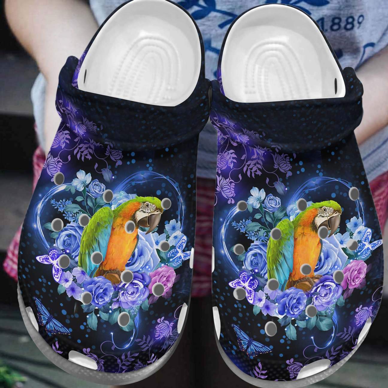 Parrot Personalized Clog, Custom Name, Text, Color, Number Fashion Style For Women, Men, Kid, Print 3D