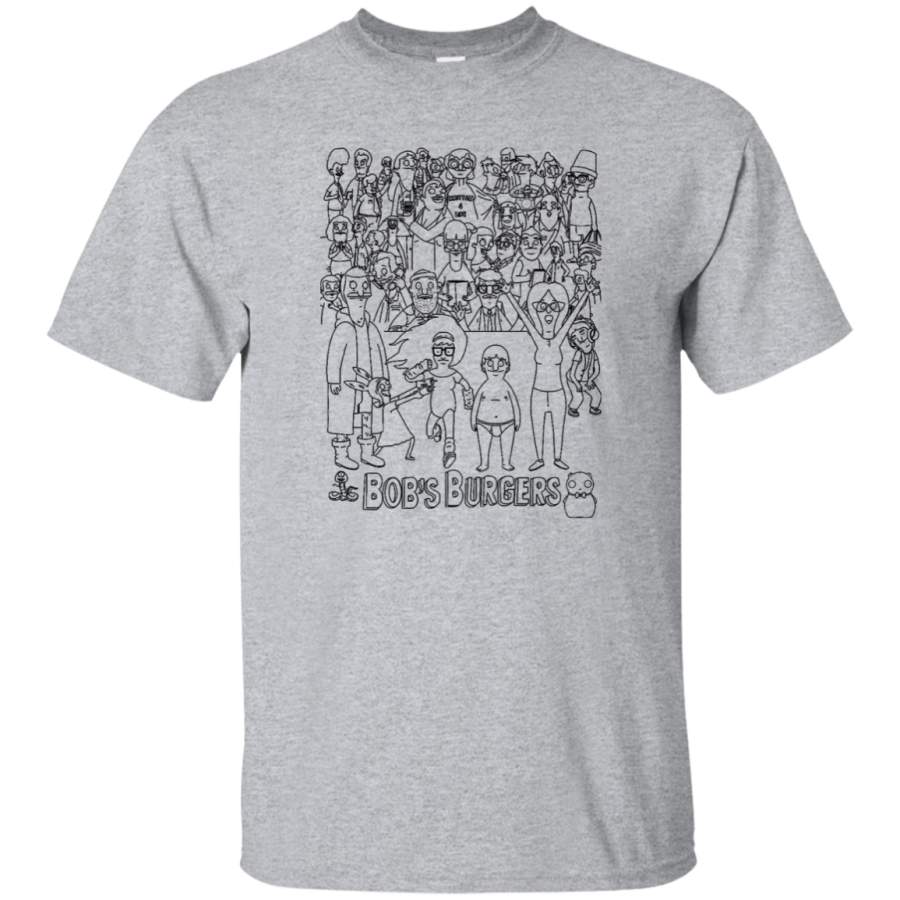 AGR Characters of Bobs Burgers Youth T-Shirt