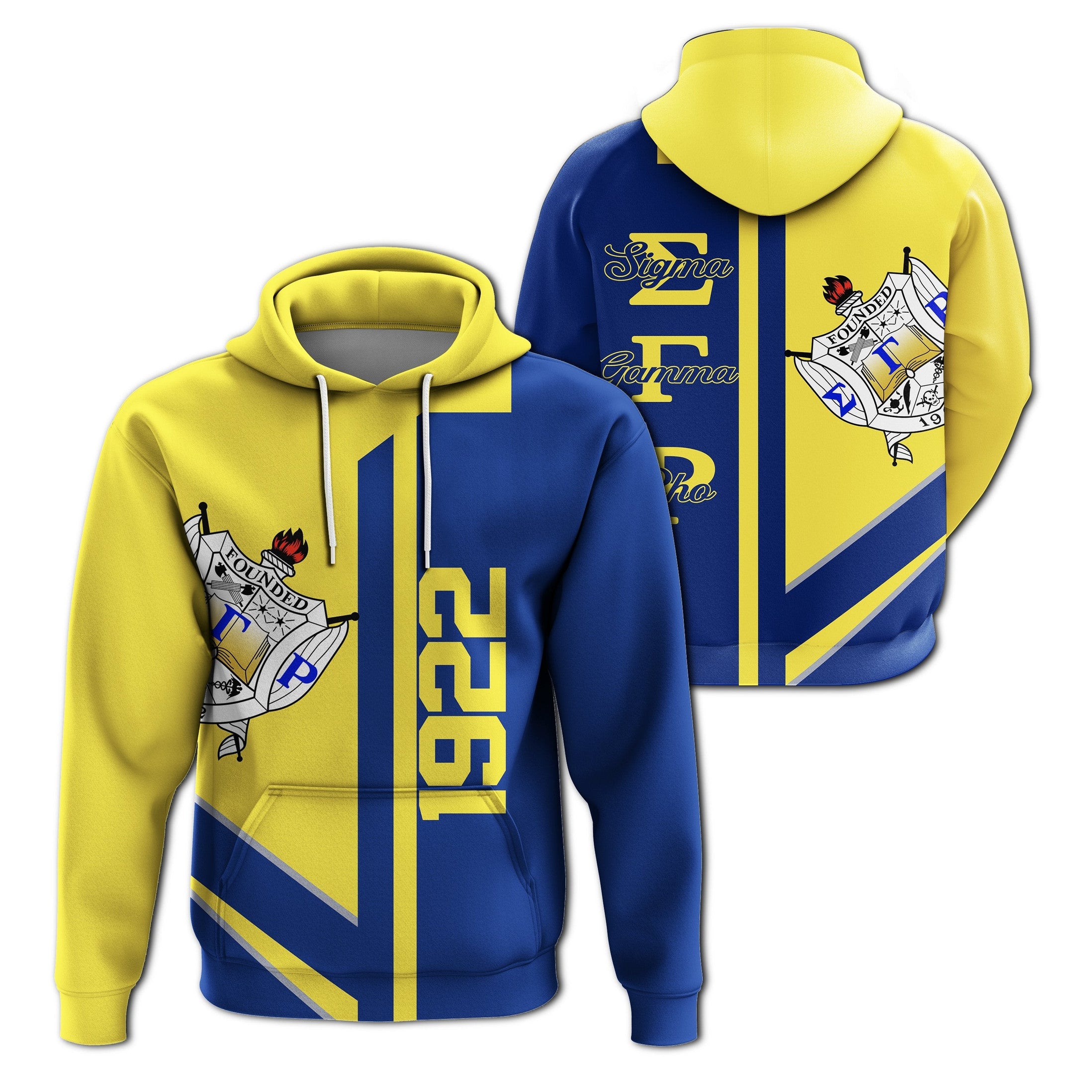 Sorority Hoodie – Sigma Gamma Rho Sgr Half Concept Zip Hoodie