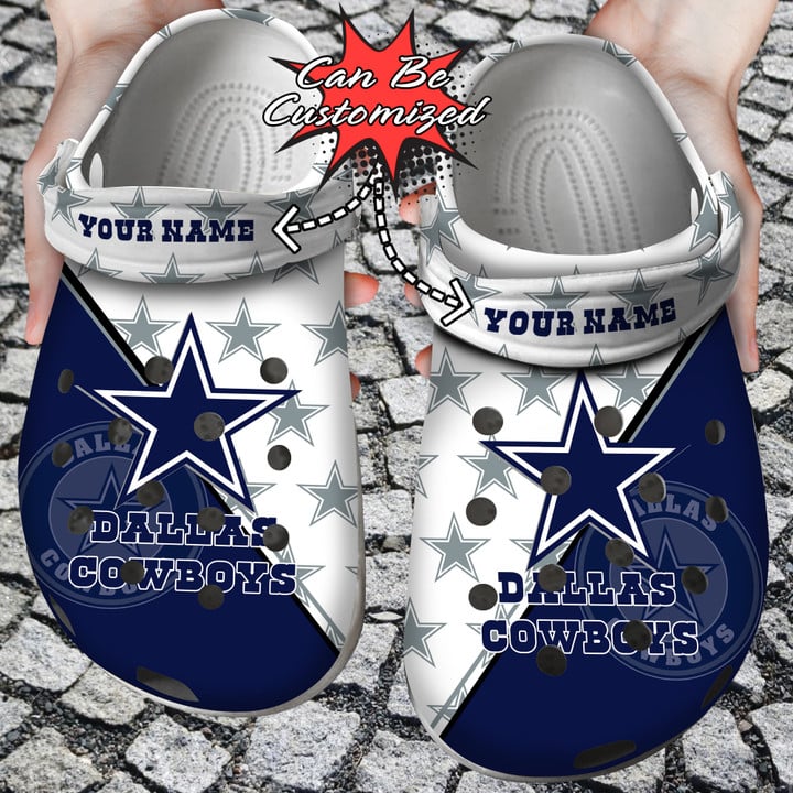 Football Crocss – Personalized Dallas Cowboys Team Pattern Clog Shoes