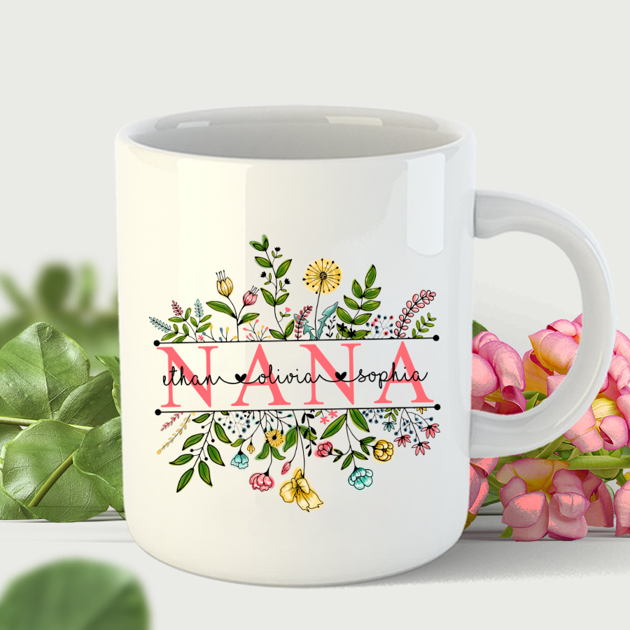 Wildflowers Mimi And Grandkids Mug