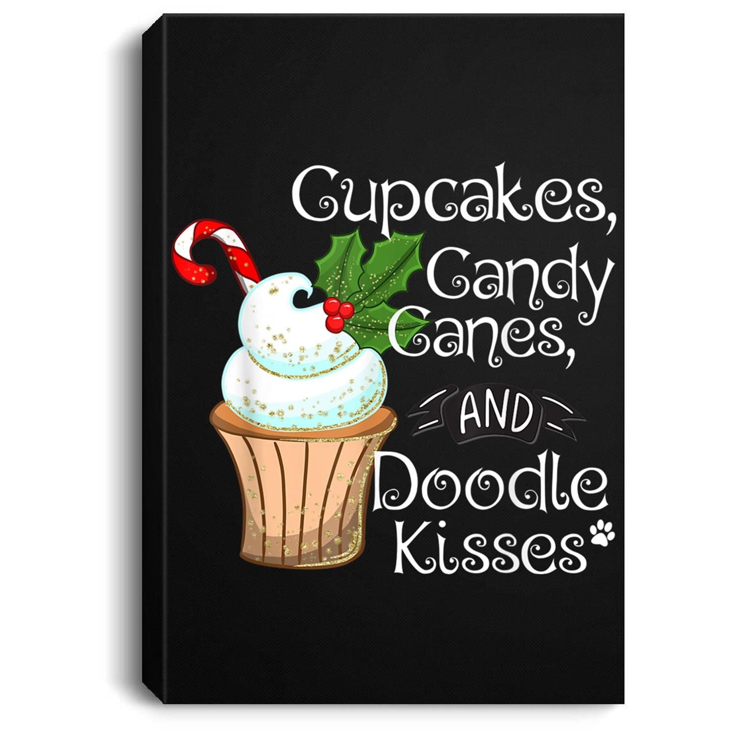 Doodle Christmas Gift Aussiedoodle Bordoodle Sheepadoodle Portrait Canvas