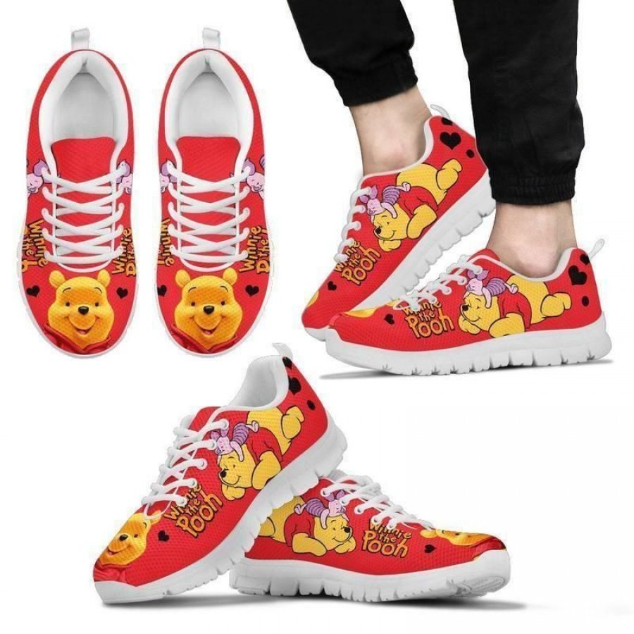 Winnie the Pooh Cute Men Women Sneakers Shoes Birthday Christmas Gift