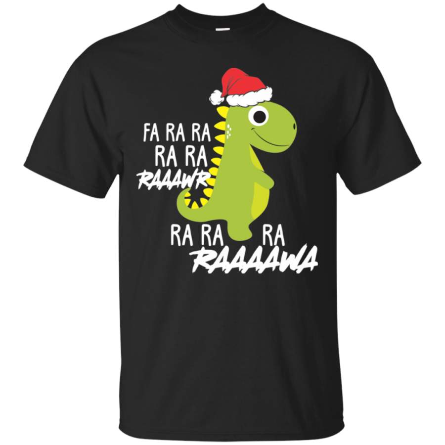 T-rex Xmas Shirt Funny Dinosaur Fa Ra Ra Rawr Rawr Shirt