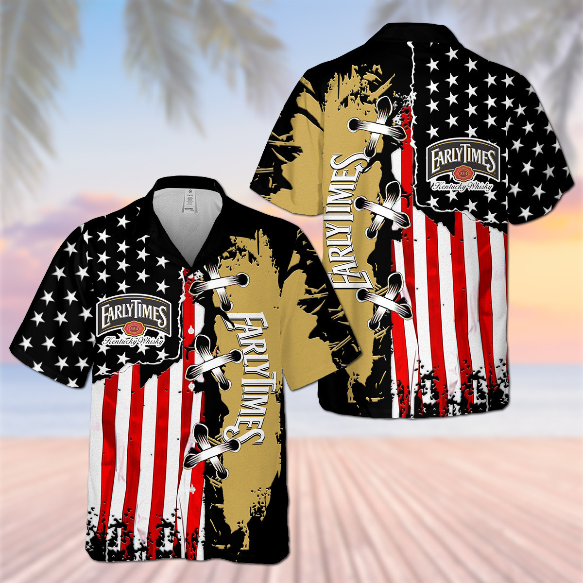 Et Us Flag Hawaii Shirt Ha16521