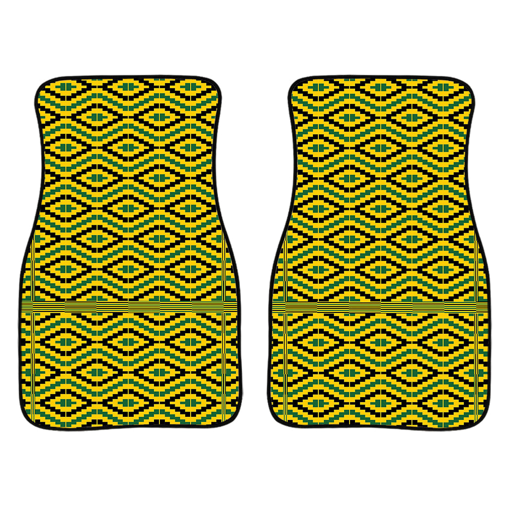 Kente African Pattern Print Front Car Floor Mats