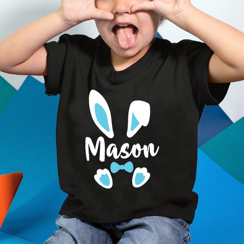 Personalized Easter Shirt For Kids – Kid’S Name Bunny Shirt Gst