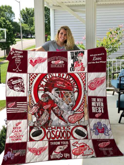 Detroit Red Wings 2 Quilt Blanket Bh92