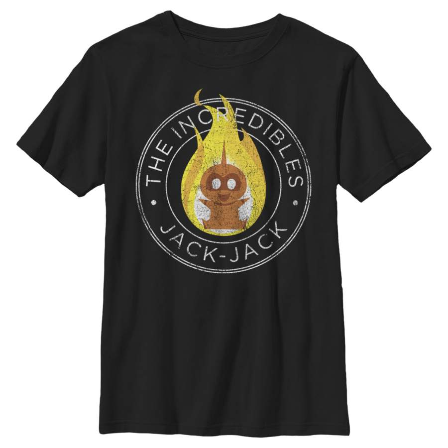 The Incredibles 2 Boy’s Vintage Jack-Jack Emblem  T Shirt