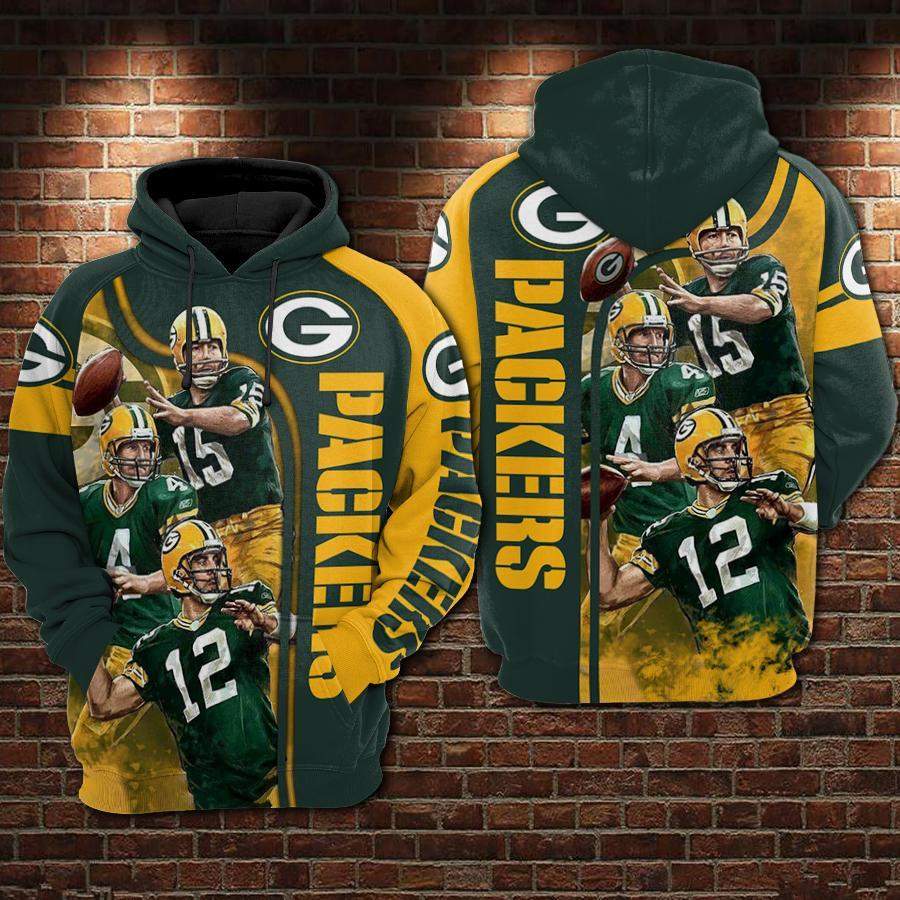 Green Bay Packers Hoodie 3D Style2938 All Over Printed