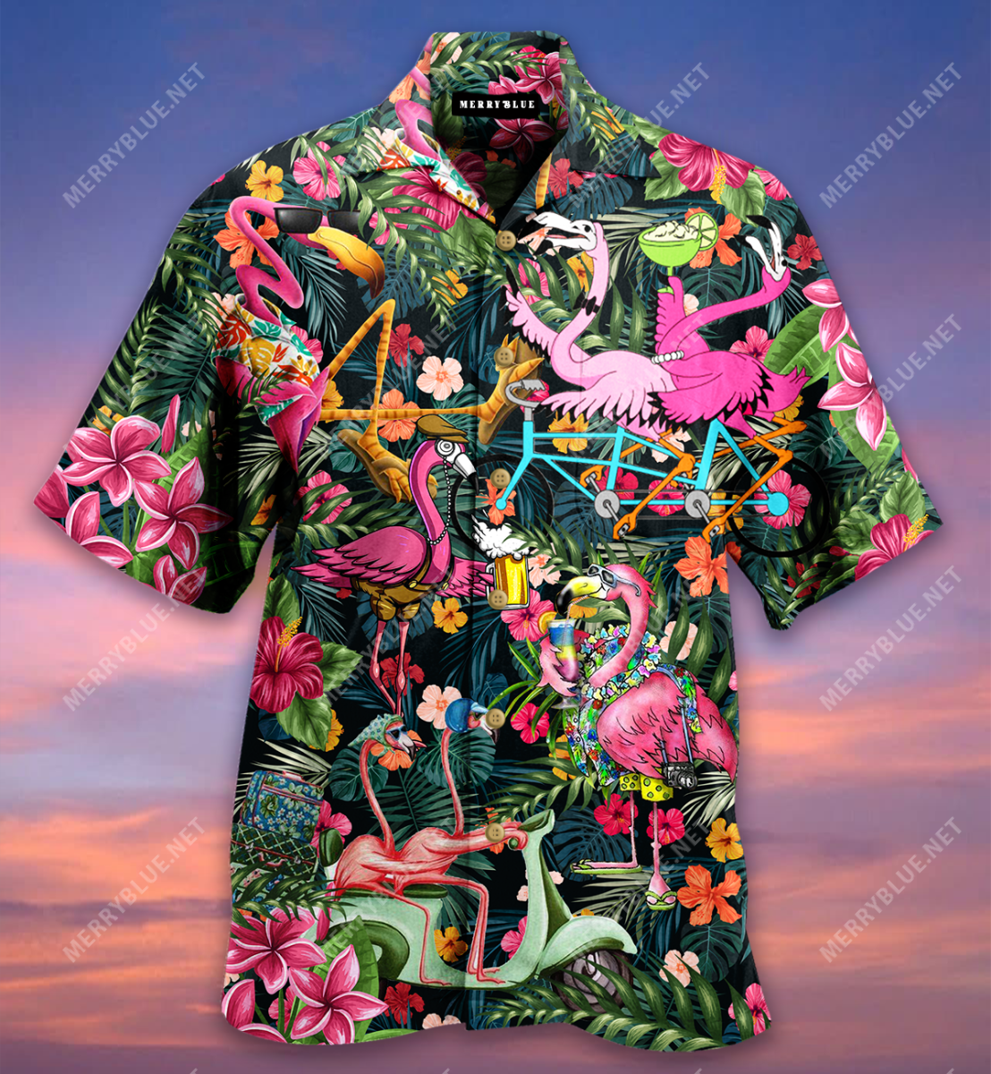 Aloha Flamingo Unisex Hawaii Shirt Ha46049