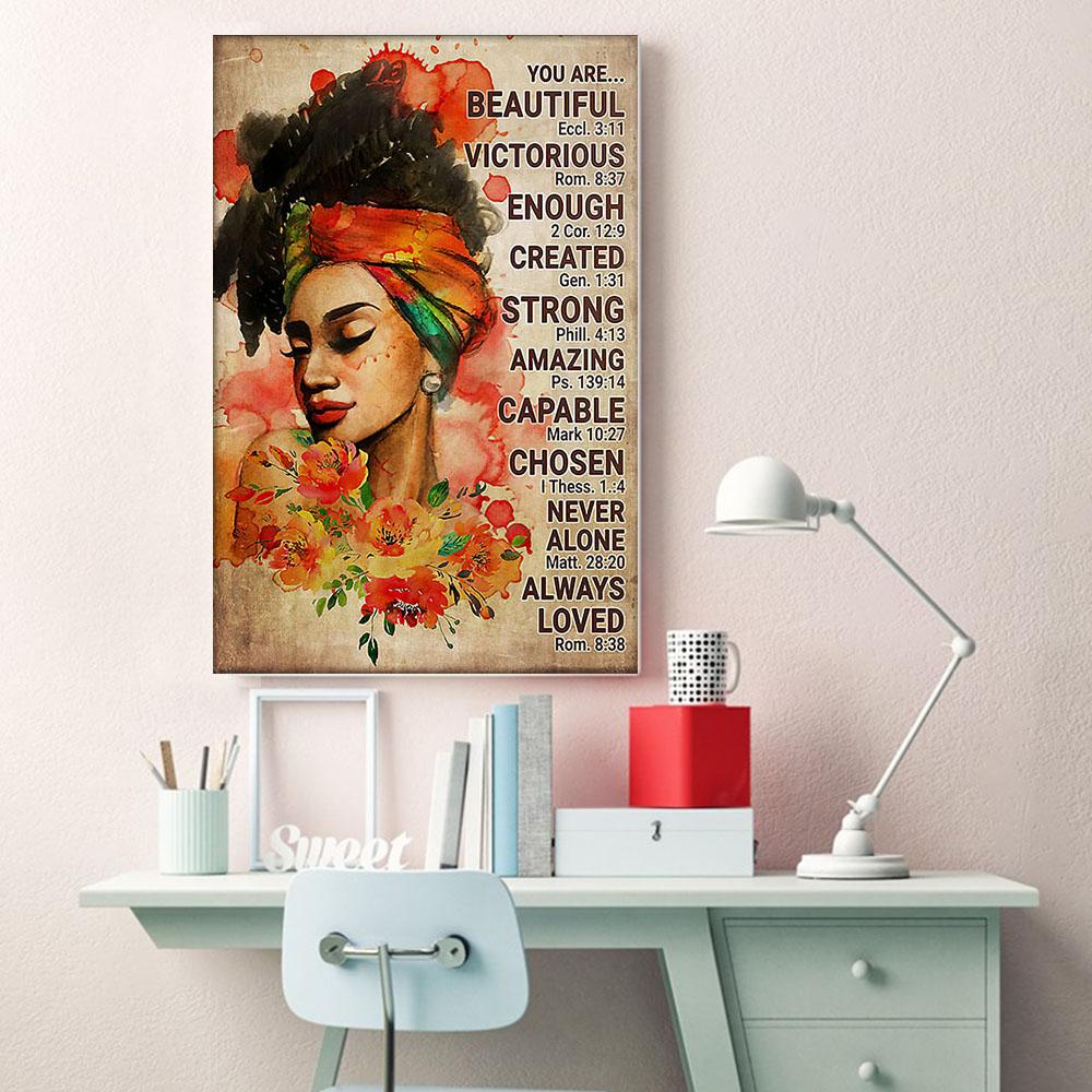 South Africa Canvas Prints Holiday Black Lives Matter Poster Prints Black Girl Magic African King Appealing Canvas For The Wall